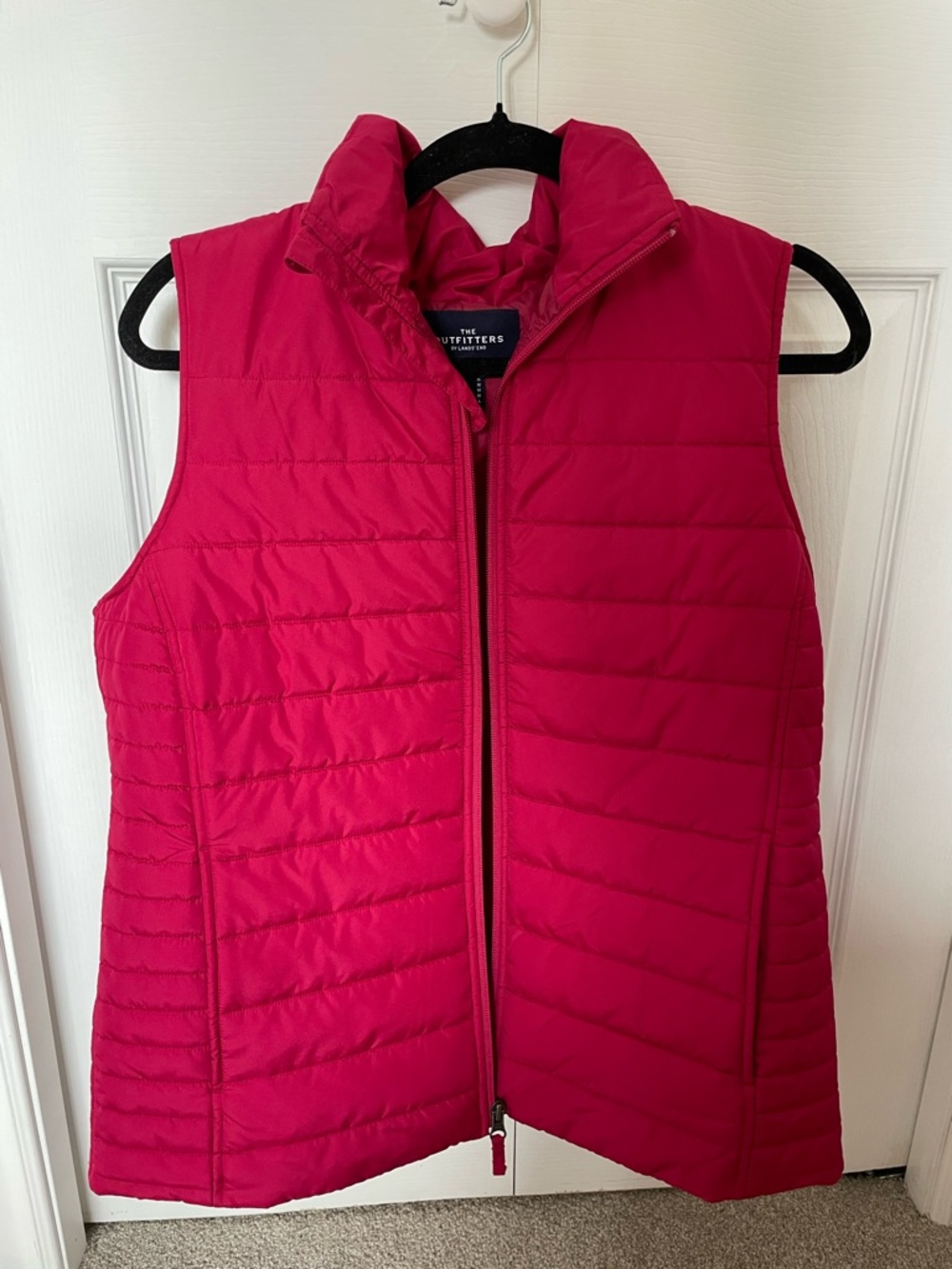 Lands End Pink Puffer Vest